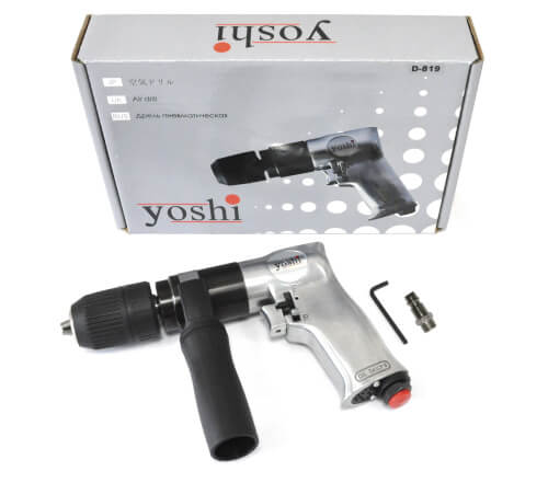 Пневмодрель с быстрозажимным патроном Yoshi/13 мм - купить в каталоге Forest на Yoshi D819 KL
